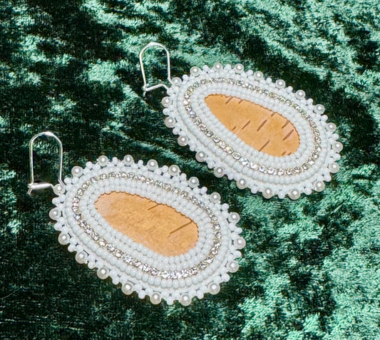 White Birch Bark Teardrops