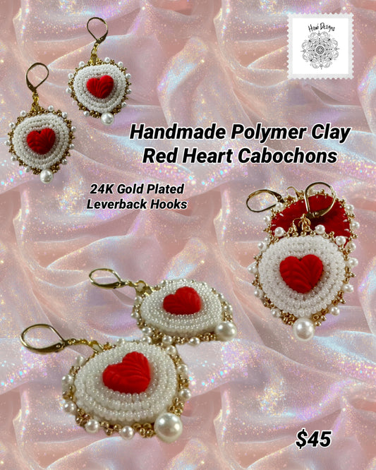 Red Heart Earrings