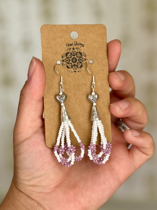 White w/ Purple Daisies