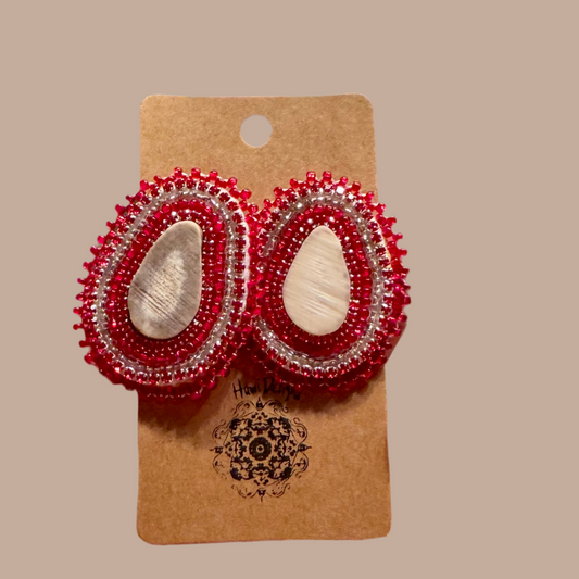 Red Deer Antler Earrings