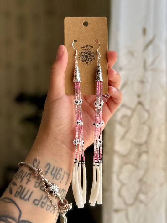 Pink & Silver Daisy Dentaliums