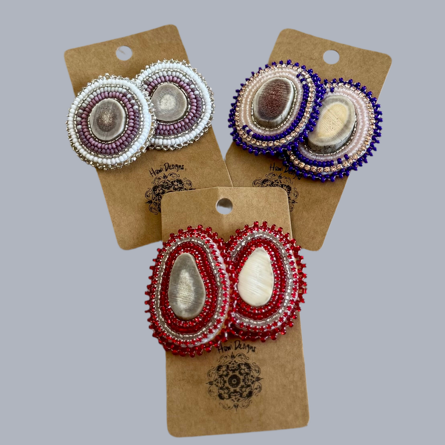 Red Deer Antler Earrings