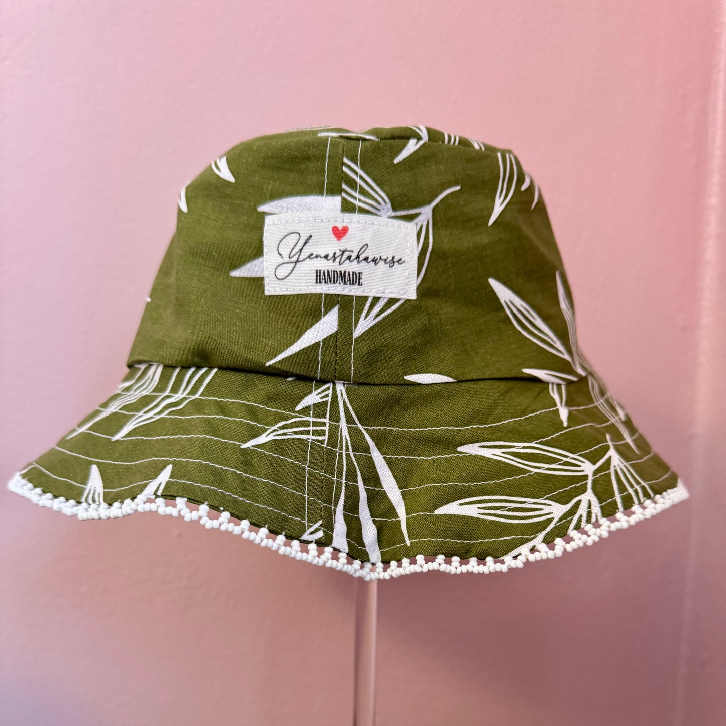 Green Floral Bucket Hat - Toddler
