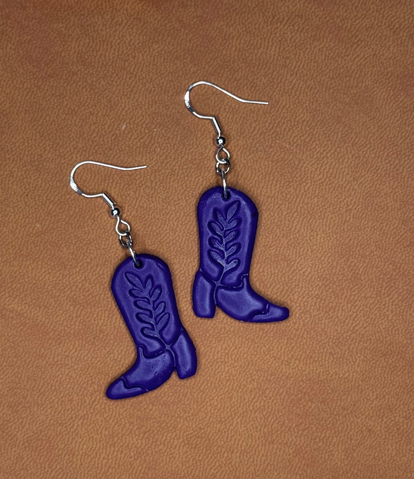 Turquoise Cowboy Boot Earrings