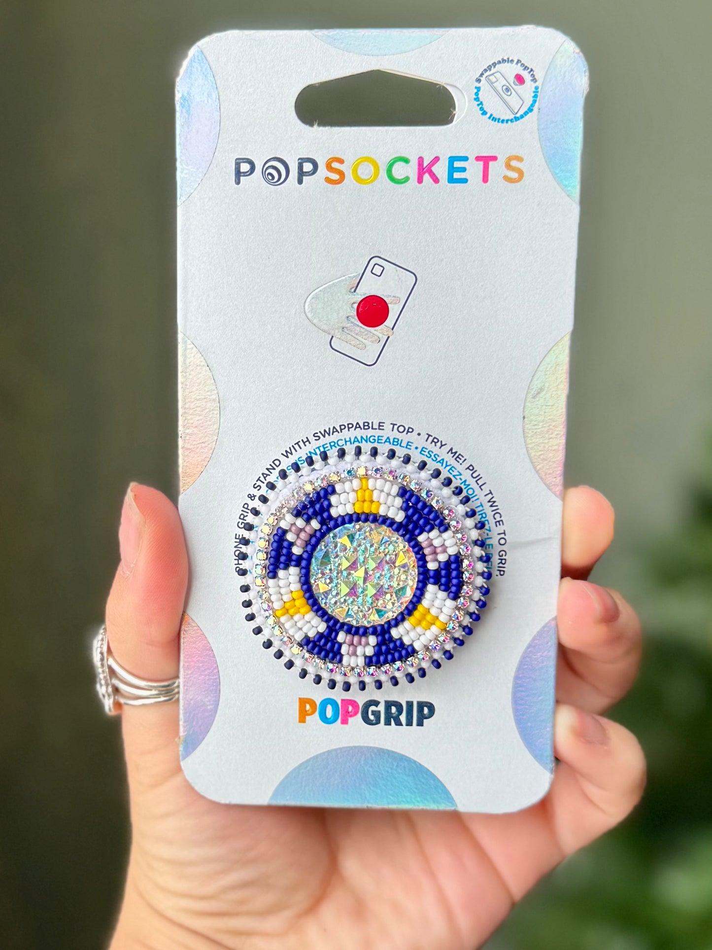 Navy & Yellow Phone Grip