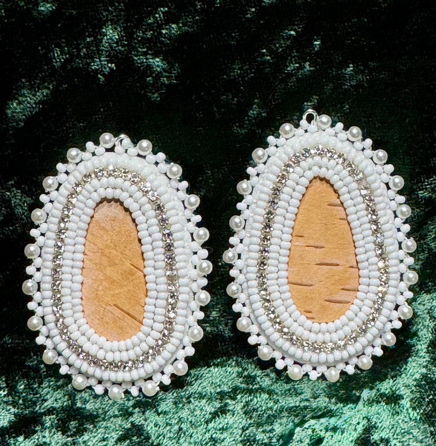 White Birch Bark Teardrops